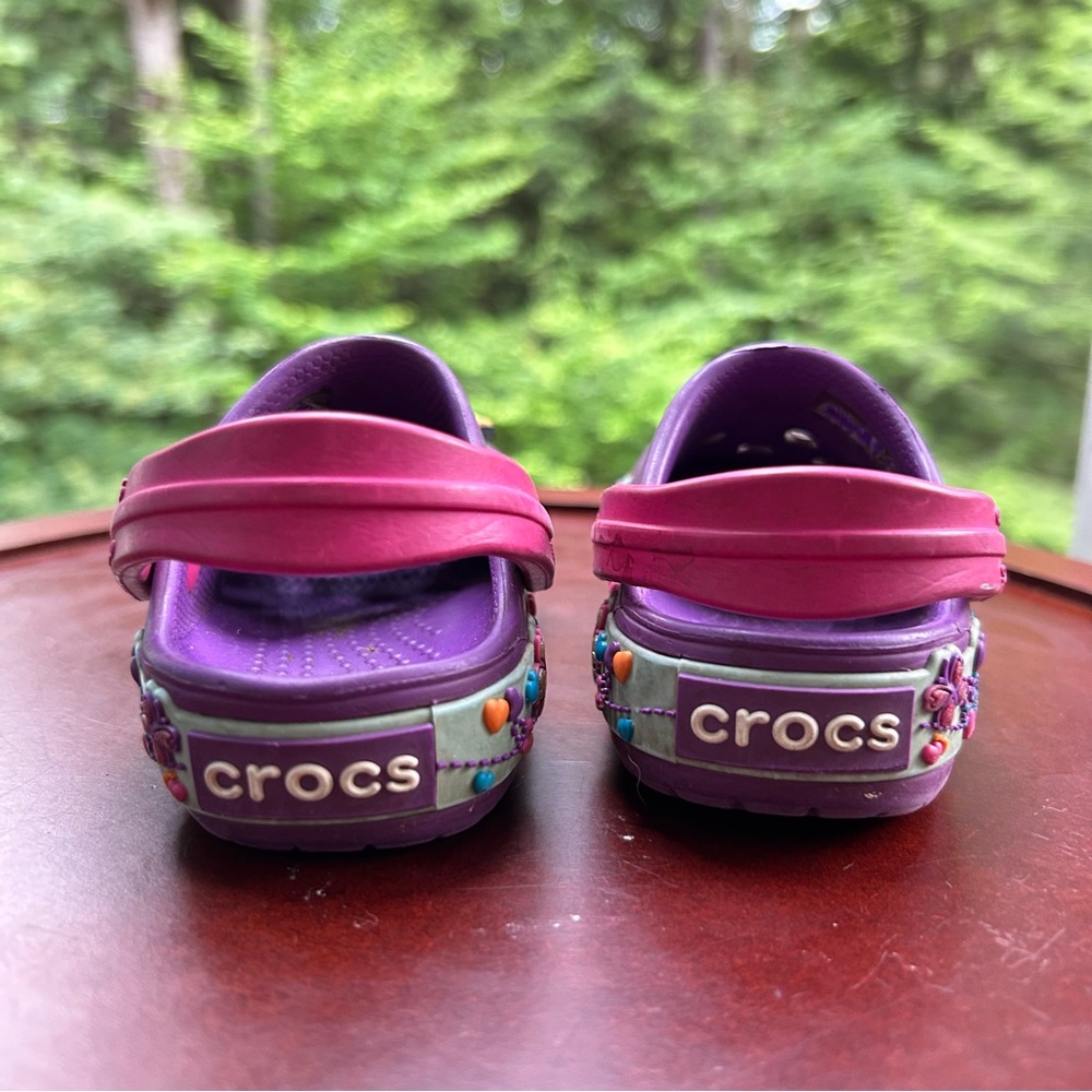 Crocs x Paw Patrol | Toddler Girl Size 5 | Rare Rainbow Butterfly Skye Clogs - Picture 8 of 12
